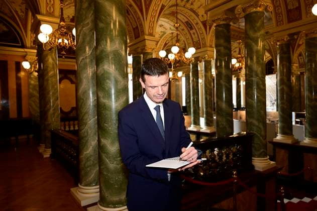 Marko Bosnjak at the award ceremony of the Peace Prize Dresden 2025 International Peace Prize to the European Court of Human Rights ECHR in the Semperoper Dresden, 16 02 2025 Saxony Germany Copyright: xMatthiasxWehnertx