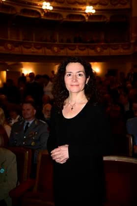Constanze Geiert at the award ceremony of the Peace Prize Dresden 2025 International Peace Prize to the European Court of Human Rights ECHR in the Semperoper Dresden, 16 02 2025 Saxony Germany Copyright: xMatthiasxWehnertx
