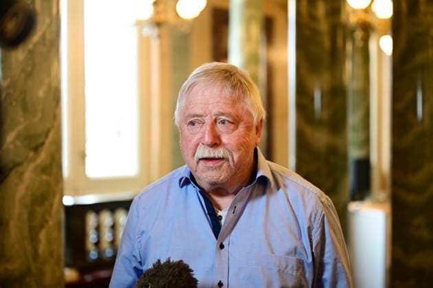 Wolf Biermann at the award ceremony of the Peace Prize Dresden 2025 International Peace Prize to the European Court of Human Rights ECHR in the Semperoper Dresden, 16 02 2025 Saxony Germany Copyright: xMatthiasxWehnertx