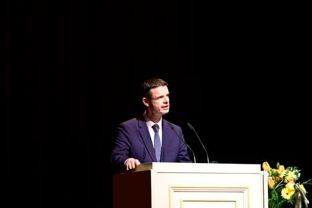 Marko Bosnjak at the award ceremony of the Peace Prize Dresden 2025 International Peace Prize to the European Court of Human Rights ECHR in the Semperoper Dresden, 16 02 2025 Saxony Germany Copyright: xMatthiasxWehnertx