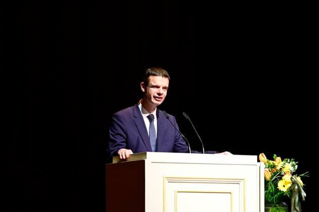 Marko Bosnjak at the award ceremony of the Peace Prize Dresden 2025 International Peace Prize to the European Court of Human Rights ECHR in the Semperoper Dresden, 16 02 2025 Saxony Germany Copyright: xMatthiasxWehnertx