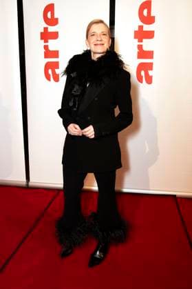 Caroline Peters beim ARTE Empfang im Rahmen der Berlinale 2025 in der Akademie der Künste am Pariser Platz. Berlin, 17.02.2025 *** Caroline Peters at the ARTE reception as part of the Berlinale 2025 at the Akademie der Künste on Pariser Platz Berlin, 17 02 2025 Foto:xJ.xKnowlesx xFuturexImagex arte_5208
