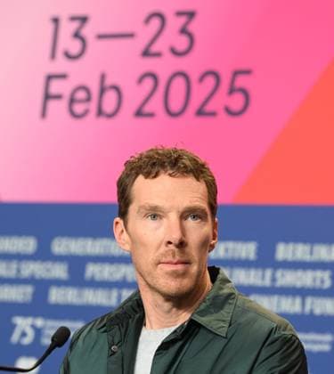British actor Benedict Cumberbatch attends the press conference of The Thing With Feathers at the 75th Berlin Film Festival in Berlin, Germany on Tuesday, February 18, 2025.  BER20250218152 RUNExHELLESTAD