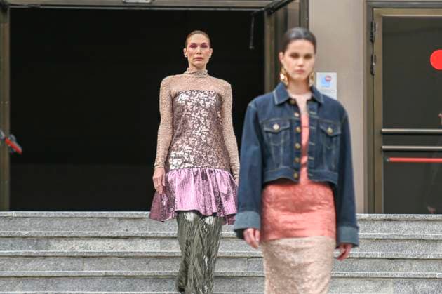 February 18, 2025, Madrid, Madrid, SPAIN: The Museo del Traje in Madrid has hosted the fashion show by designer Duyos, where the designer presents TECNO, his autumn-winter 2025-2026 collection. The designer is parading for the first time outside MBFWMadrid and he does so with a carefully crafted and groundbreaking staging and a clear message to combat ageism and defend that beauty is diverse and ageless. On this unique catwalk at the Museo del Traje, with its imposing main staircase as its cornerstone, more than 40 models, aged between 18 and 64, will showcase the firm s new proposals. Duyos gives visibility to women over 50 who were no longer active, recovering some of the protagonists of his shows in the 90s and 2000s. Among them, Laura S - ZUMAz108 20250218_znp_z108_065 Copyright: xRichardxZubelzux