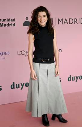 February 18, 2025, Madrid, Madrid, SPAIN: The Museo del Traje in Madrid has hosted the fashion show by designer Duyos, where the designer presents TECNO, his autumn-winter 2025-2026 collection. The designer is parading for the first time outside MBFWMadrid and he does so with a carefully crafted and groundbreaking staging and a clear message to combat ageism and defend that beauty is diverse and ageless. On this unique catwalk at the Museo del Traje, with its imposing main staircase as its cornerstone, more than 40 models, aged between 18 and 64, will showcase the firm s new proposals. Duyos gives visibility to women over 50 who were no longer active, recovering some of the protagonists of his shows in the 90s and 2000s. Among them, Laura S - ZUMAz108 20250218_znp_z108_070 Copyright: xRichardxZubelzux