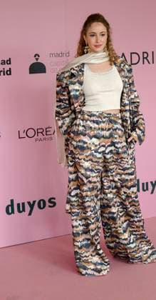 February 18, 2025, Madrid, Madrid, SPAIN: The Museo del Traje in Madrid has hosted the fashion show by designer Duyos, where the designer presents TECNO, his autumn-winter 2025-2026 collection. The designer is parading for the first time outside MBFWMadrid and he does so with a carefully crafted and groundbreaking staging and a clear message to combat ageism and defend that beauty is diverse and ageless. On this unique catwalk at the Museo del Traje, with its imposing main staircase as its cornerstone, more than 40 models, aged between 18 and 64, will showcase the firm s new proposals. Duyos gives visibility to women over 50 who were no longer active, recovering some of the protagonists of his shows in the 90s and 2000s. Among them, Laura S - ZUMAz108 20250218_znp_z108_078 Copyright: xRichardxZubelzux