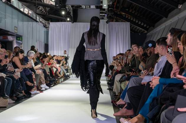 February 19, 2025, Madrid, Madrid, Spain: Model walks the runway at the RAFAEL URQUIZAR fashion show Ã¢â‚¬oeVANGUARDÃ¢â‚¬Â during the Mercedes Benz Fashion Week Madrid at Movistar Arena on February 19, 2025 in Madrid, Spain. Madrid Spain - ZUMAc312 1059032039st Copyright: xOscarxManuelxSanchezx