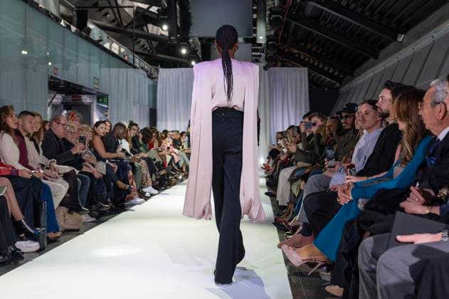 February 19, 2025, Madrid, Madrid, Spain: Model walks the runway at the RAFAEL URQUIZAR fashion show Ã¢â‚¬oeVANGUARDÃ¢â‚¬Â during the Mercedes Benz Fashion Week Madrid at Movistar Arena on February 19, 2025 in Madrid, Spain. Madrid Spain - ZUMAc312 1059032072st Copyright: xOscarxManuelxSanchezx