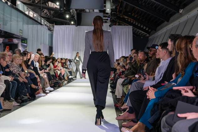February 19, 2025, Madrid, Madrid, Spain: Model walks the runway at the RAFAEL URQUIZAR fashion show Ã¢â‚¬oeVANGUARDÃ¢â‚¬Â during the Mercedes Benz Fashion Week Madrid at Movistar Arena on February 19, 2025 in Madrid, Spain. Madrid Spain - ZUMAc312 1059032103st Copyright: xOscarxManuelxSanchezx
