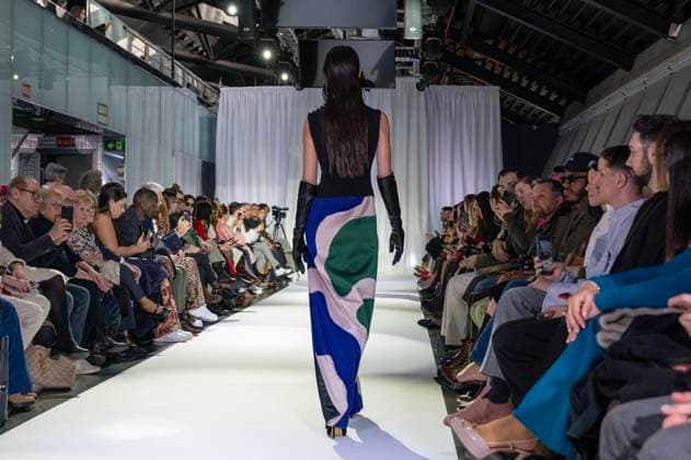 February 19, 2025, Madrid, Madrid, Spain: Model walks the runway at the RAFAEL URQUIZAR fashion show Ã¢â‚¬oeVANGUARDÃ¢â‚¬Â during the Mercedes Benz Fashion Week Madrid at Movistar Arena on February 19, 2025 in Madrid, Spain. Madrid Spain - ZUMAc312 1059032161st Copyright: xOscarxManuelxSanchezx