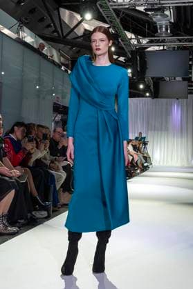February 19, 2025, Madrid, Madrid, Spain: Model walks the runway at the RAFAEL URQUIZAR fashion show Ã¢â‚¬oeVANGUARDÃ¢â‚¬Â during the Mercedes Benz Fashion Week Madrid at Movistar Arena on February 19, 2025 in Madrid, Spain. Madrid Spain - ZUMAc312 1059032308st Copyright: xOscarxManuelxSanchezx