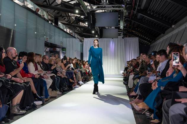 February 19, 2025, Madrid, Madrid, Spain: Model walks the runway at the RAFAEL URQUIZAR fashion show Ã¢â‚¬oeVANGUARDÃ¢â‚¬Â during the Mercedes Benz Fashion Week Madrid at Movistar Arena on February 19, 2025 in Madrid, Spain. Madrid Spain - ZUMAc312 1059032310st Copyright: xOscarxManuelxSanchezx