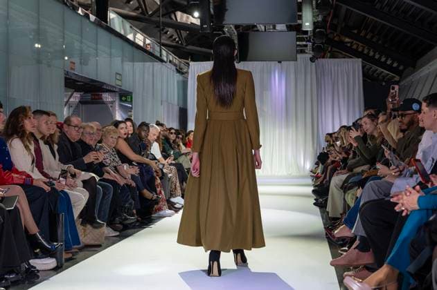 February 19, 2025, Madrid, Madrid, Spain: Model walks the runway at the RAFAEL URQUIZAR fashion show Ã¢â‚¬oeVANGUARDÃ¢â‚¬Â during the Mercedes Benz Fashion Week Madrid at Movistar Arena on February 19, 2025 in Madrid, Spain. Madrid Spain - ZUMAc312 1059032347st Copyright: xOscarxManuelxSanchezx