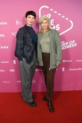 Agnes Mann and Gesine Cukrowski at the 99Fire Films Award during the Berlinale 2025 in the Astor Film Lounge Berlin, 19 02 2025 Foto:xC.xNiehausx xFuturexImagex fire_films_5203
