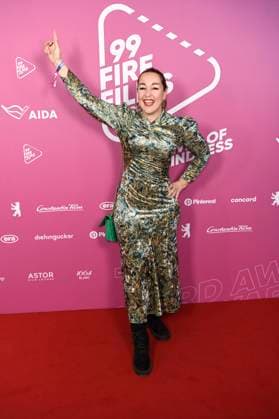 Claudia Campus at the 99Fire Films Award during the Berlinale 2025 in the Astor Film Lounge Berlin, 19 02 2025 Foto:xC.xNiehausx xFuturexImagex fire_films_5209