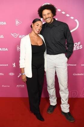 Vanessa Rottenburg and Marvin Krüger at the 99Fire Films Award during the Berlinale 2025 in the Astor Film Lounge Berlin, 19 02 2025 Foto:xC.xNiehausx xFuturexImagex fire_films_5239