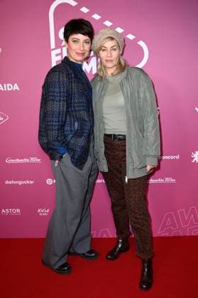 Agnes Mann and Gesine Cukrowski at the 99Fire Films Award during the Berlinale 2025 in the Astor Film Lounge Berlin, 19 02 2025 Foto:xN.xKubelkax xFuturexImagex fire_films_5252