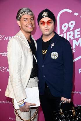 Julian F M Stoeckel with friend Marcell Damaschke at the 99Fire Films Award during the Berlinale 2025 in the Astor Film Lounge Berlin, 19 02 2025 Foto:xN.xKubelkax xFuturexImagex fire_films_5280