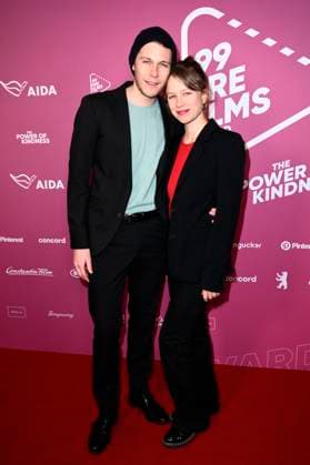 Richard Kreutz and Anna Bachmann at the 99Fire Films Award during the Berlinale 2025 in the Astor Film Lounge Berlin, 19 02 2025 Foto:xN.xKubelkax xFuturexImagex fire_films_5327