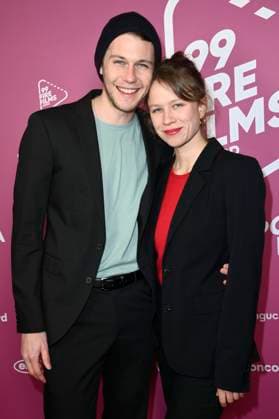 Richard Kreutz and Anna Bachmann at the 99Fire Films Award during the Berlinale 2025 in the Astor Film Lounge Berlin, 19 02 2025 Foto:xN.xKubelkax xFuturexImagex fire_films_5328