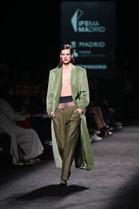 A model wears at collection runway a creation from Baro Lucas during Pasarela Cibeles Mercedes-Benz Fashion Week Madrid 2025 in Madrid, on Thursday ,20 February 2025. Cordon Press 