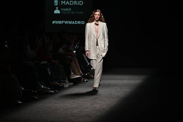 A model wears at collection runway a creation from Baro Lucas during Pasarela Cibeles Mercedes-Benz Fashion Week Madrid 2025 in Madrid, on Thursday ,20 February 2025. Cordon Press 