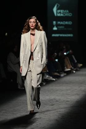 A model wears at collection runway a creation from Baro Lucas during Pasarela Cibeles Mercedes-Benz Fashion Week Madrid 2025 in Madrid, on Thursday ,20 February 2025. Cordon Press 