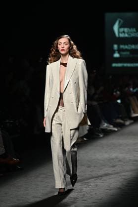 A model wears at collection runway a creation from Baro Lucas during Pasarela Cibeles Mercedes-Benz Fashion Week Madrid 2025 in Madrid, on Thursday ,20 February 2025. Cordon Press 