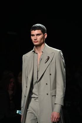 A model wears at collection runway a creation from Baro Lucas during Pasarela Cibeles Mercedes-Benz Fashion Week Madrid 2025 in Madrid, on Thursday ,20 February 2025. Cordon Press 