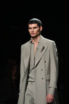 A model wears at collection runway a creation from Baro Lucas during Pasarela Cibeles Mercedes-Benz Fashion Week Madrid 2025 in Madrid, on Thursday ,20 February 2025. Cordon Press 