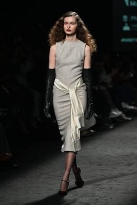 A model wears at collection runway a creation from Baro Lucas during Pasarela Cibeles Mercedes-Benz Fashion Week Madrid 2025 in Madrid, on Thursday ,20 February 2025. Cordon Press 