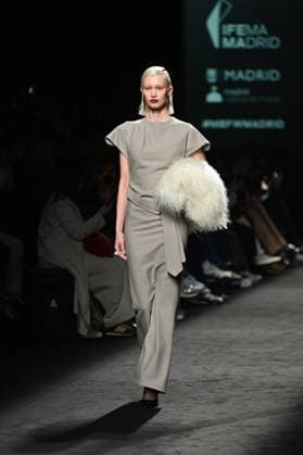 A model wears at collection runway a creation from Baro Lucas during Pasarela Cibeles Mercedes-Benz Fashion Week Madrid 2025 in Madrid, on Thursday ,20 February 2025. Cordon Press 