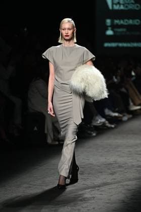A model wears at collection runway a creation from Baro Lucas during Pasarela Cibeles Mercedes-Benz Fashion Week Madrid 2025 in Madrid, on Thursday ,20 February 2025. Cordon Press 