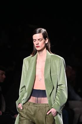 A model wears at collection runway a creation from Baro Lucas during Pasarela Cibeles Mercedes-Benz Fashion Week Madrid 2025 in Madrid, on Thursday ,20 February 2025. Cordon Press 