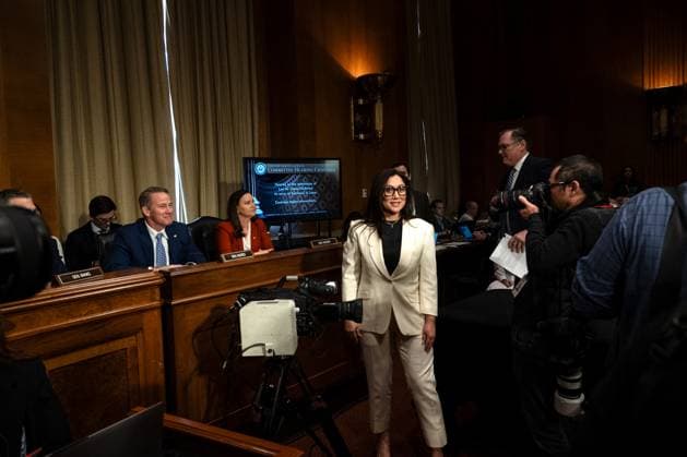 February 19, 2025, Washington, New York, USA: Nomination hearing for Lori M. Chavez-DeRemer to serve as Secretary of Labor, in Washington, DC on February 19, 2025. Washington USA - ZUMAb230 20250219_znp_b230_026 Copyright: xLauraxBrettx
