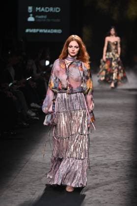 A model wears at collection runway a creation from Yolancris during Pasarela Cibeles Mercedes-Benz Fashion Week Madrid 2025 in Madrid, on Thursday ,20 February 2025. Cordon Press 