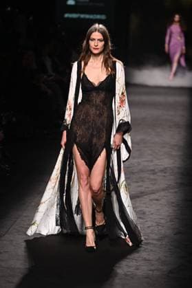 A model wears at collection runway a creation from Yolancris during Pasarela Cibeles Mercedes-Benz Fashion Week Madrid 2025 in Madrid, on Thursday ,20 February 2025. Cordon Press 