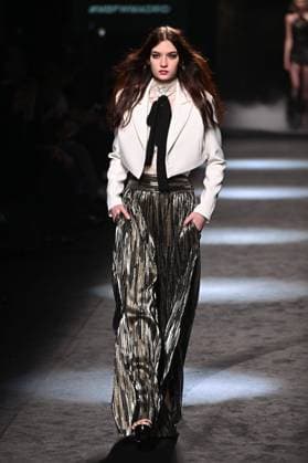 A model wears at collection runway a creation from Yolancris during Pasarela Cibeles Mercedes-Benz Fashion Week Madrid 2025 in Madrid, on Thursday ,20 February 2025. Cordon Press 