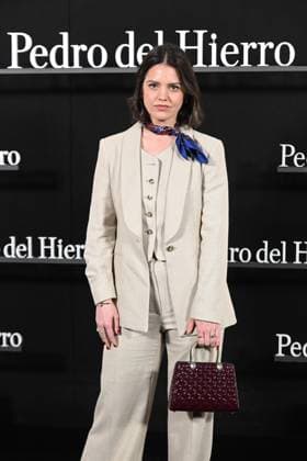 Pedro del Hierro presents its OI25 26 El Pellizco collection at the 81st edition of MBFWM Isabelle Junot poses at the Pedro del Hierro photocall during the presentation of its OI25 26 El Pellizco collection at the 81st edition of MBFWM, on February 20, 2025, in Madrid Spain FASHION MERCEDES BENZ FASHION WEEK FAMOUS DESIGNERS José Madrid Madrid Madrid Spain  Copyright: xJosÃ xOlivax 6532213