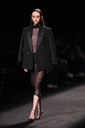 A model wears at collection runway a creation from Mans during Pasarela Cibeles Mercedes-Benz Fashion Week Madrid 2025 in Madrid, on Thursday ,20 February 2025. Cordon Press 