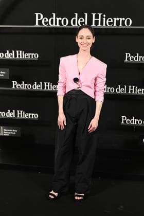 Pedro del Hierro presents its OI25 26 El Pellizco collection at the 81st edition of MBFWM Elena Rivera poses at the Pedro del Hierro photocall during the presentation of its OI25 26 El Pellizco collection at the 81st edition of MBFWM, February 20, 2025, in Madrid Spain FASHION MERCEDES BENZ FASHION WEEK FAMOUS DESIGNERS José Madrid Madrid Spain  Copyright: xJosÃ xOlivax 6532232