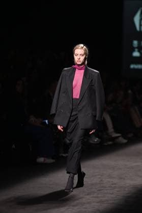 A model wears at collection runway a creation from Mans during Pasarela Cibeles Mercedes-Benz Fashion Week Madrid 2025 in Madrid, on Thursday ,20 February 2025. Cordon Press 