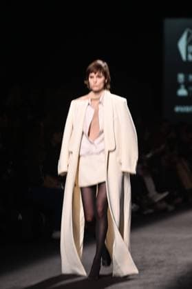 A model wears at collection runway a creation from Mans during Pasarela Cibeles Mercedes-Benz Fashion Week Madrid 2025 in Madrid, on Thursday ,20 February 2025. Cordon Press 