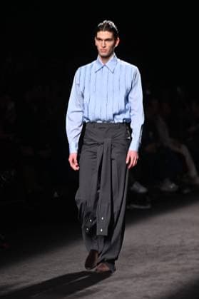 A model wears at collection runway a creation from Mans during Pasarela Cibeles Mercedes-Benz Fashion Week Madrid 2025 in Madrid, on Thursday ,20 February 2025. Cordon Press 