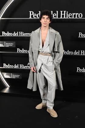 Pedro del Hierro presents his OI25 26 El Pellizco collection at the 81st edition of MBFWM Jorge López poses at the Pedro del Hierro photocall during the presentation of his OI25 26 El Pellizco collection at the 81st edition of MBFWM, February 20, 2025, in Madrid Spain FASHION MERCEDES BENZ FASHION WEEK FAMOUS DESIGNERS José Madrid Madrid Spain  Copyright: xJosÃ xOlivax 6532224