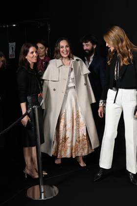 Pedro del Hierro presents its OI25 26 El Pellizco collection at the 81st edition of MBFWM Tamara Falcó on her arrival at the Pedro del Hierro photocall during the presentation of its OI25 26 El Pellizco collection at the 81st edition of MBFWM, on February 20, 2025, in Madrid Spain FASHION MERCEDES BENZ FASHION WEEK FAMOUS DESIGNERS José Madrid Madrid Madrid Spain  Copyright: xJosÃ xOlivax 6532264