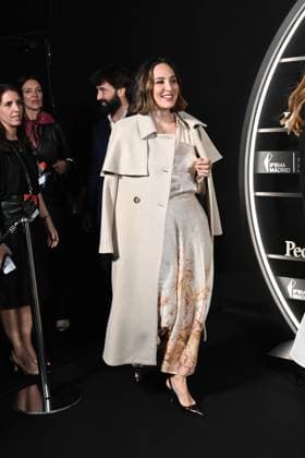 Pedro del Hierro presents its OI25 26 El Pellizco collection at the 81st edition of MBFWM Tamara Falcó on her arrival at the Pedro del Hierro photocall during the presentation of its OI25 26 El Pellizco collection at the 81st edition of MBFWM, on February 20, 2025, in Madrid Spain FASHION MERCEDES BENZ FASHION WEEK FAMOUS DESIGNERS José Madrid Madrid Madrid Spain  Copyright: xJosÃ xOlivax 6532266