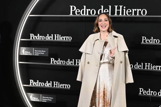 Pedro del Hierro presents its OI25 26 El Pellizco collection at the 81st edition of MBFWM Tamara Falcó poses at the Pedro del Hierro photocall during the presentation of its OI25 26 El Pellizco collection at the 81st edition of MBFWM, on February 20, 2025, in Madrid Spain FASHION MERCEDES BENZ FASHION WEEK FAMOUS DESIGNERS José Madrid Madrid Madrid Spain  Copyright: xJosÃ xOlivax 6532276