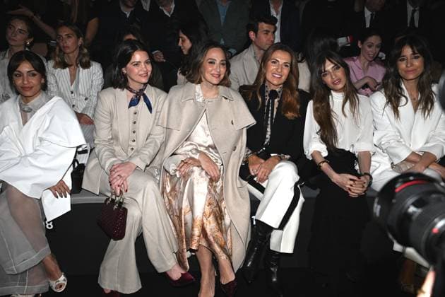 Pedro del Hierro fashion show at the 81st edition of MBFWM Hiba Abouk, Isabelle Junot, Tamara Falcó, Marie Castellvi Dépée, Sara Carbonero and Isabel Jiménez during the Pedro del Hierro fashion show at the 81st edition of MBFWM, on February 20, 2025, in Madrid Spain PEDRO DEL HIERRO SHOW MBFWM FAMOUS MODELS José Madrid Madrid Madrid Spain  Copyright: xJosÃ xOlivax 6532564