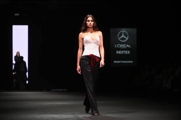 Pedro del Hierro fashion show at the 81st edition of MBFWM The model Rocío Crusset parades for Pedro del Hierro at the 81st edition of MBFWM, on February 20, 2025, in Madrid Spain PEDRO DEL HIERRO SHOW MBFWM FAMOUS MODELS José Madrid Madrid Spain  Copyright: xJosÃ xOlivax 6532587